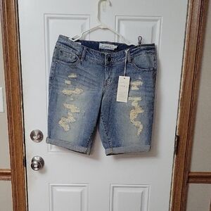 Torrid Distressed Denim Shorts